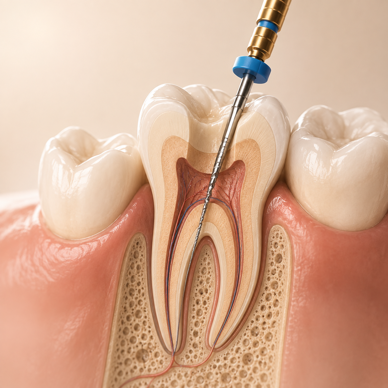 Root canal and restorative treatment